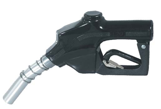 Small black automatic nozzle for kerosene